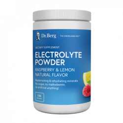 Electrolyte Powder Raspberry & Lemon Natural Flavor 100 Servings