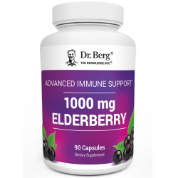 Advanced Immune Support with Elderberry – 1000 mg of Black Elderberry with Vitamin D3 & Zinc – 90 Vegetable Capsules