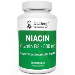 Niacin - 500 mg of Vitamin B3 - 100 Gelatin Capsules