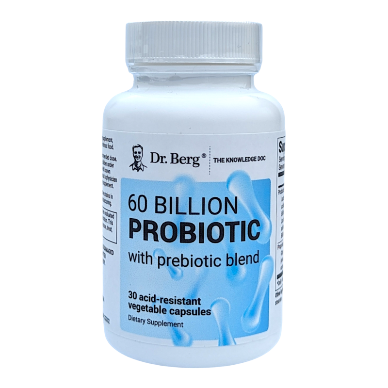Dr Berg 60 Billion Probiotic with Prebiotic Blend
